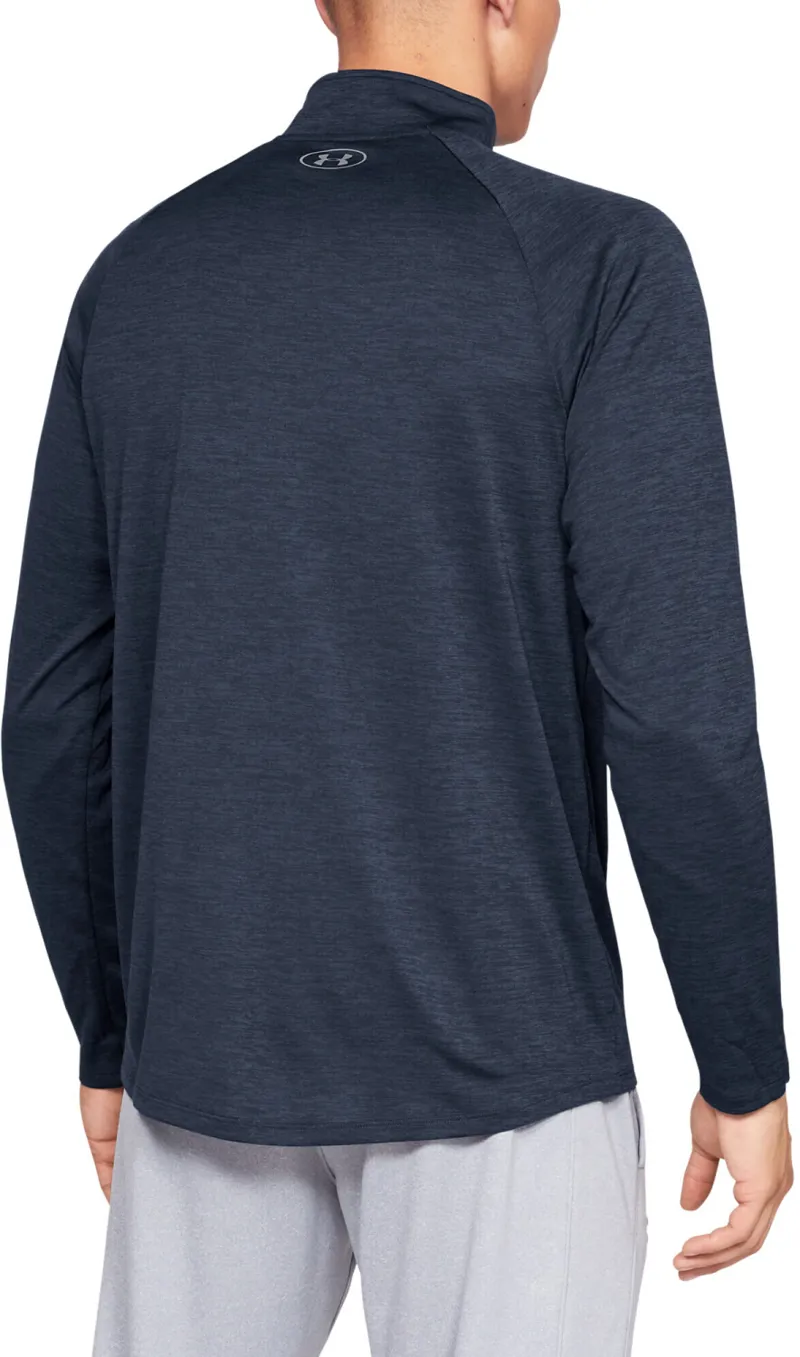 Under Armour Men's UA Tech 2.0 Half Zip Long Sleeve Shirt Navy S-3